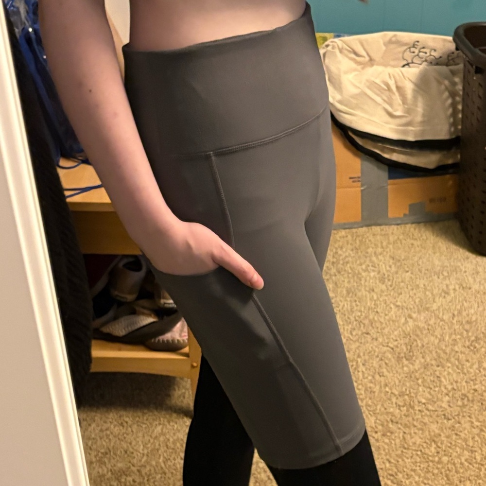 Lululemon (possibly) Grey Biker Shorts (medium)